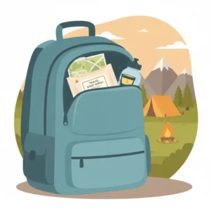 Compact package of body wash wipes for adults perfectly stored in a travel bag for on-the-go freshness.