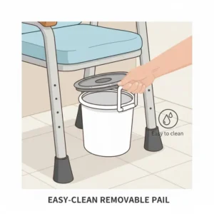 Illustration of scented toilet waste bags featuring advanced odor-blocking technology.