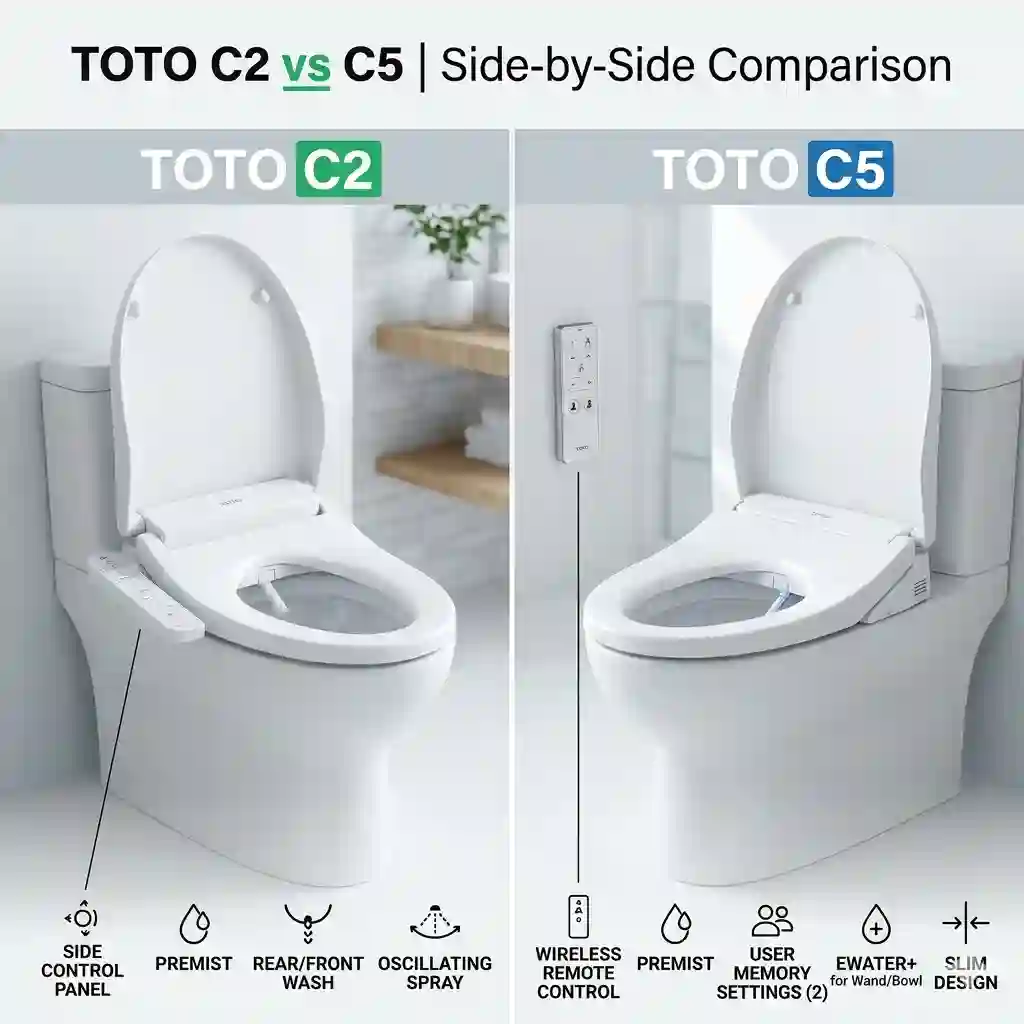 5 Expert Truths: toto c2 vs c5 & Top Bidet Alternatives (2026)