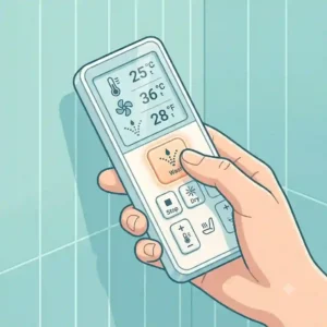 Overview of the user interface on the remote control for a bidet toilet with dryer and heated seat.